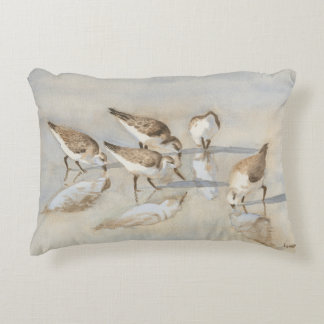 The sand pipers decorative pillow