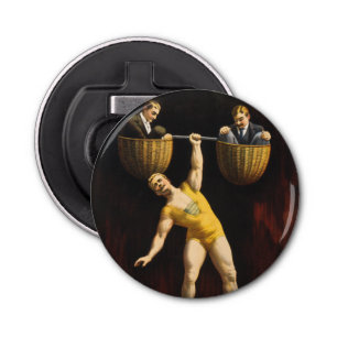 The Sandow Eugen Sandow Vaudeville Weightlifter  Bottle Opener