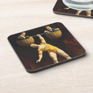 The Sandow Eugen Sandow Vaudeville Weightlifter Coaster