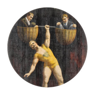 The Sandow Eugen Sandow Vaudeville Weightlifter Cutting Board