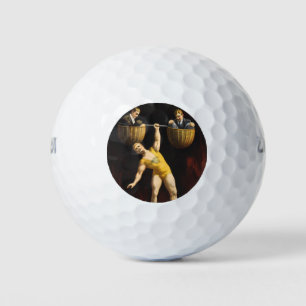 The Sandow Eugen Sandow Vaudeville Weightlifter  Golf Balls