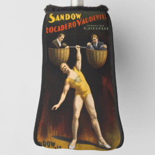 The Sandow Eugen Sandow Vaudeville Weightlifter  Golf Head Cover