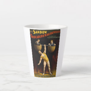 The Sandow Eugen Sandow Vaudeville Weightlifter Latte Mug