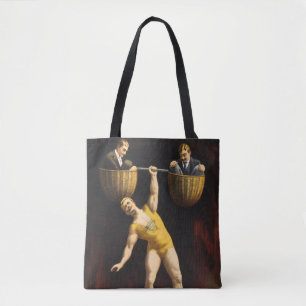The Sandow Eugen Sandow Vaudeville Weightlifter Tote Bag