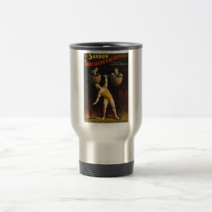 The Sandow Eugen Sandow Vaudeville Weightlifter Travel Mug