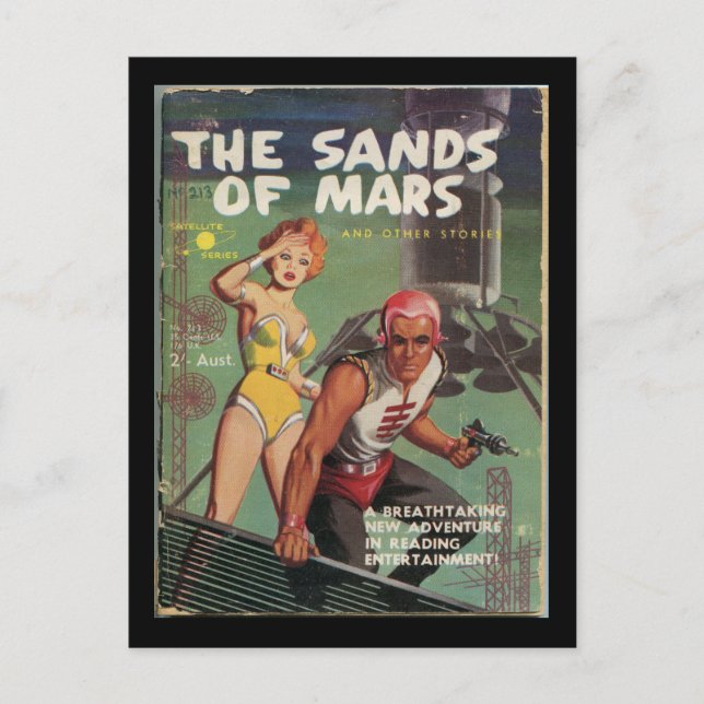 THE SANDS OF MARS_Pulp Art Postcard (Front)