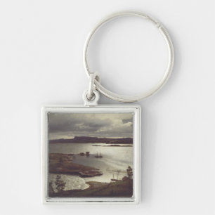 The Sandvik Fiord by Hans Gude Keychain