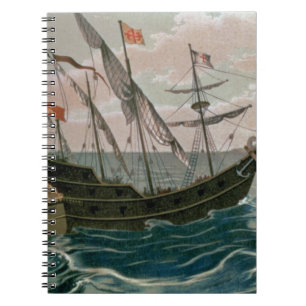 The Santa Maria Approaching the Coast of the New W Notebook
