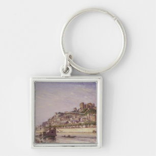 The Saone at Lyons, 1875 Keychain