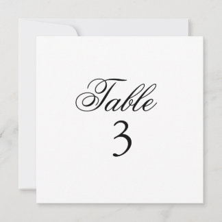 THE SARAH TABLE NUMBERS