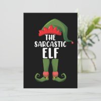 The Sarcastic Elf Family Matching Group Christmas