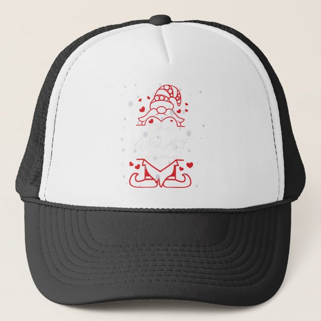 the sarcastic gnome trucker hat (Front)