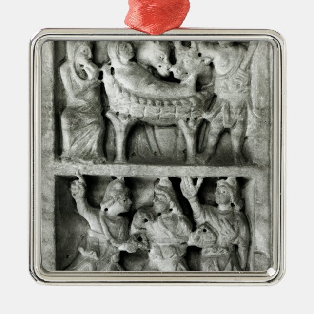 The Sarcophagus of the Nativity Metal Ornament (Front)