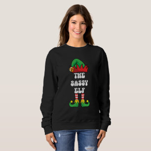 The Sassy Elf, Ugly Christmas Sweater, Funny, Sweatshirt
