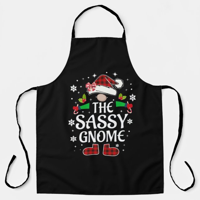 the sassy gnome apron (Front)