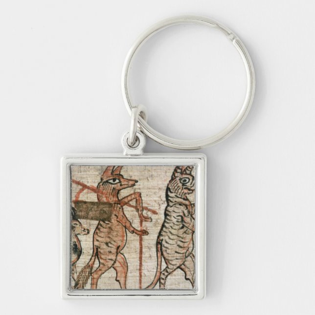 The Satirical Papyrus Keychain (Front)