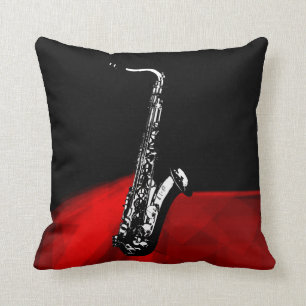 The Saxophone Throw Pillow