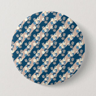 The Sbuirrels Background Pattern 3 Inch Round Button
