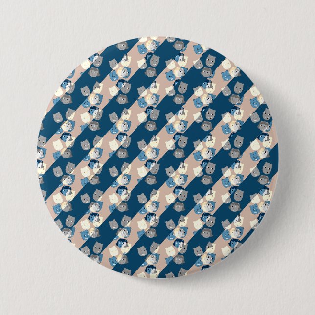The Sbuirrels Background Pattern 3 Inch Round Button (Front)