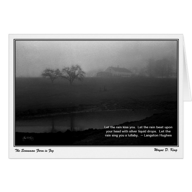 The Scamman Farm Shrouded in Fog (Front Horizontal)