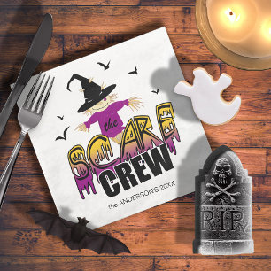 The Scare Crew Welcome Purple ID1002 Napkin