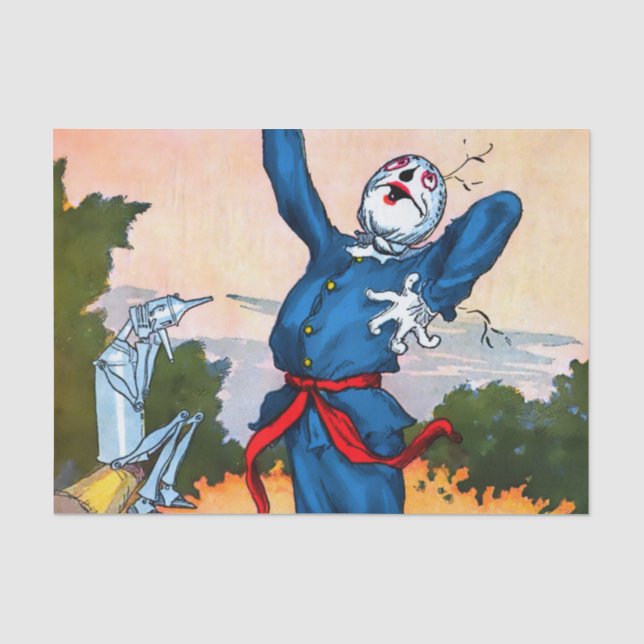 “The Scarecrow of Oz” by John R Neill Tissue Paper (Front)
