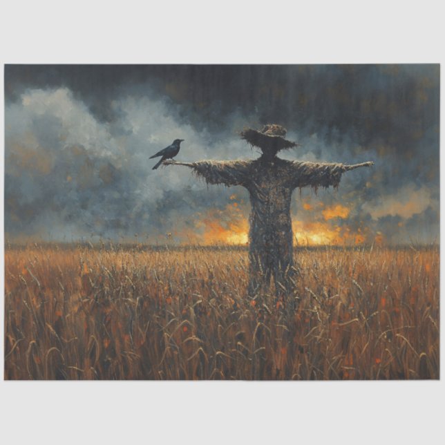 The Scarecrow’s Watch Decoupage Tissue Paper (Front)