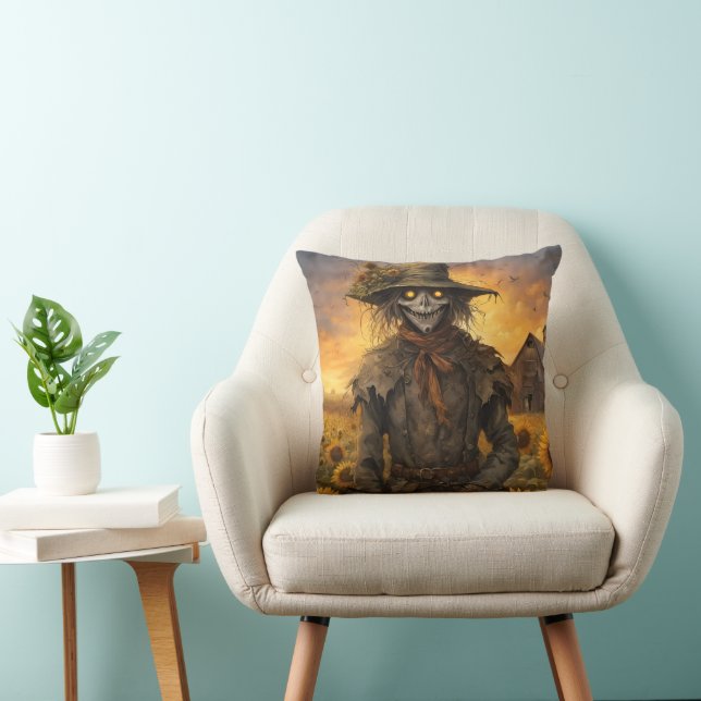 The Scarecrow Throw Pillow (Chair)