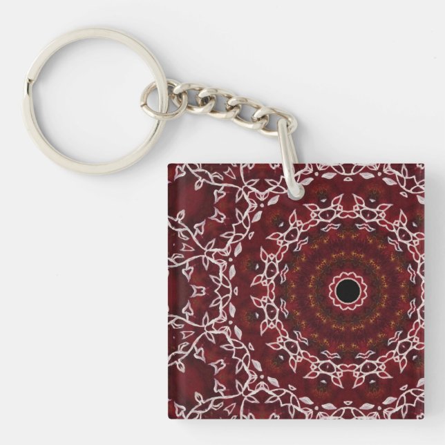 The Scarlet Labyrinth Keychain (Front)