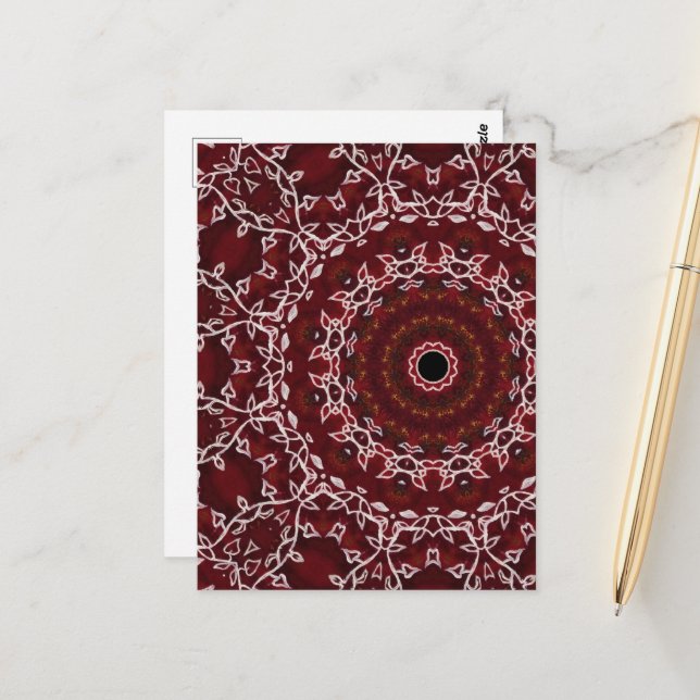 The Scarlet Labyrinth Postcard (Front/Back In Situ)