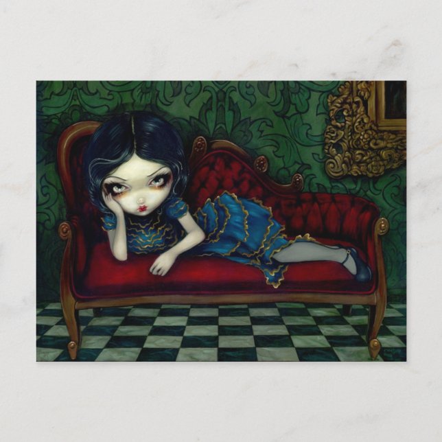 "The Scarlet Sofa" Postcard (Front)
