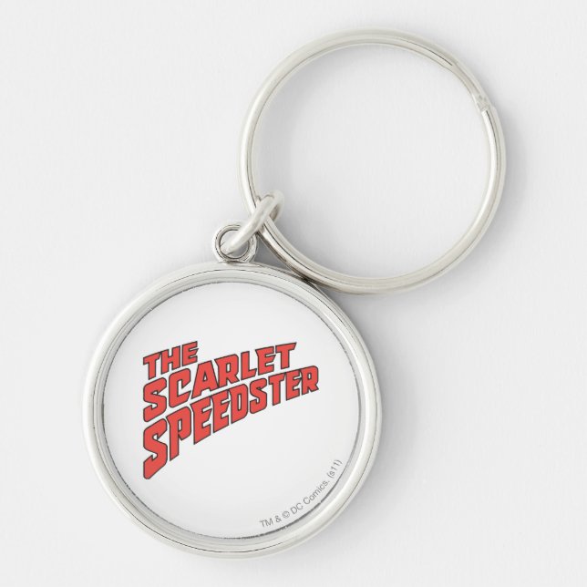 The Scarlet Speedster Logo Keychain (Front)
