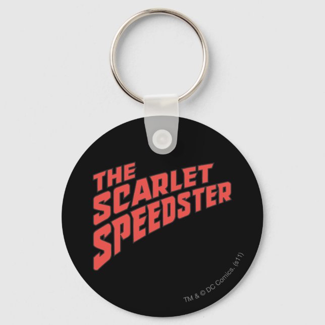 The Scarlet Speedster Logo Keychain (Front)
