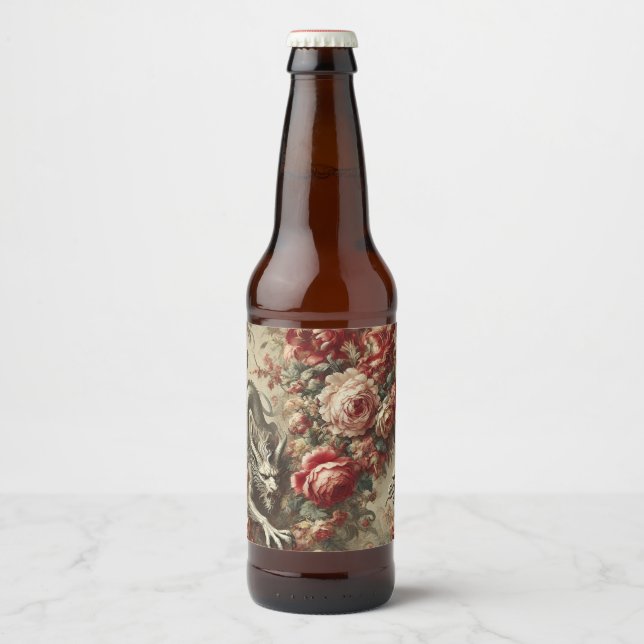 The Scarlet Thicket – Gothic Mythic Design Beer Bottle Label (Front)