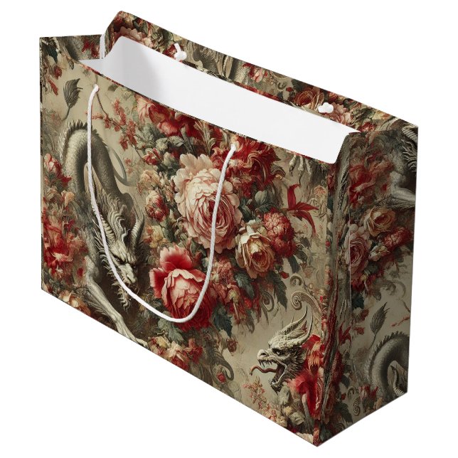 The Scarlet Thicket – Gothic Mythic Design Large Gift Bag (Front Angled)