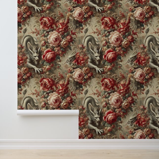 The Scarlet Thicket – Gothic Mythic Design Wallpaper (Application)