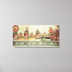 The Scenery for Valenciennes Mystery Play Canvas Print