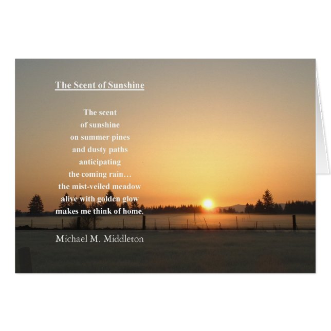 The Scent of Sunshine (Front Horizontal)