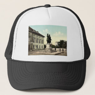 The Schiller and Goethe Monument, Weimar, Thuringi Trucker Hat
