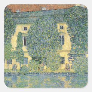 The Schloss Kammer on the Attersee III, 1910 Square Sticker