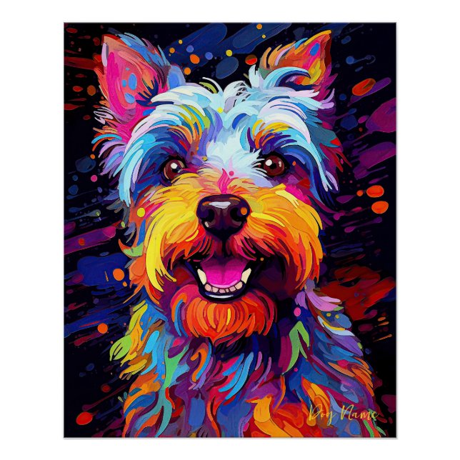 The Schnauzer Dog 001 - Zetton Ziana Poster (Front)