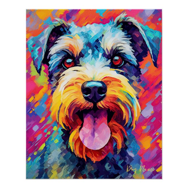The Schnauzer Dog 003 - Zetton Ziana Poster (Front)
