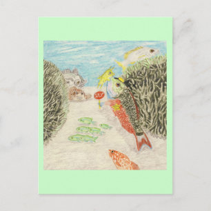 The School Crossing Guard Postcard