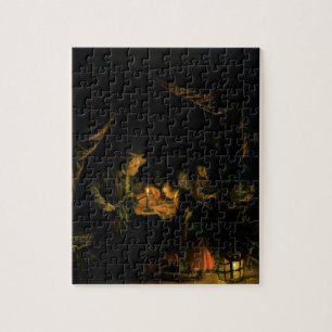 The School Master, 1660-65 (oil on panel) Jigsaw Puzzle