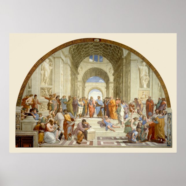 The School of Athens by Raffaello  Poster (Front)
