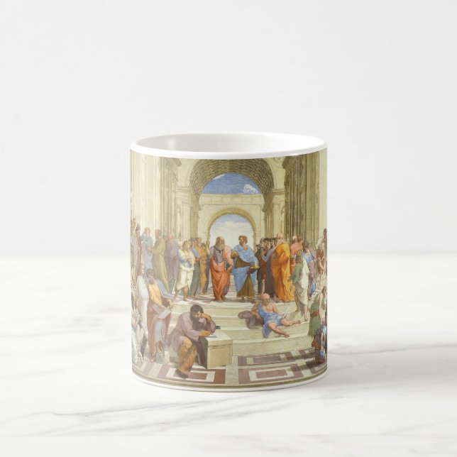 The School of Athens Fresco by Raffaello Sanzio Coffee Mug (Center)