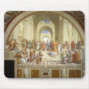 The School of Athens Fresco by Raffaello Sanzio Mouse Pad
