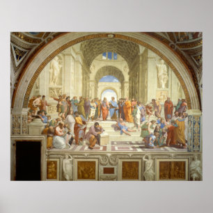 The School of Athens Fresco by Raffaello Sanzio Poster