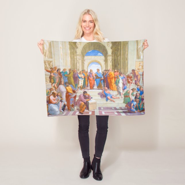 The School of Athens, Raphael Fleece Blanket (In Situ)