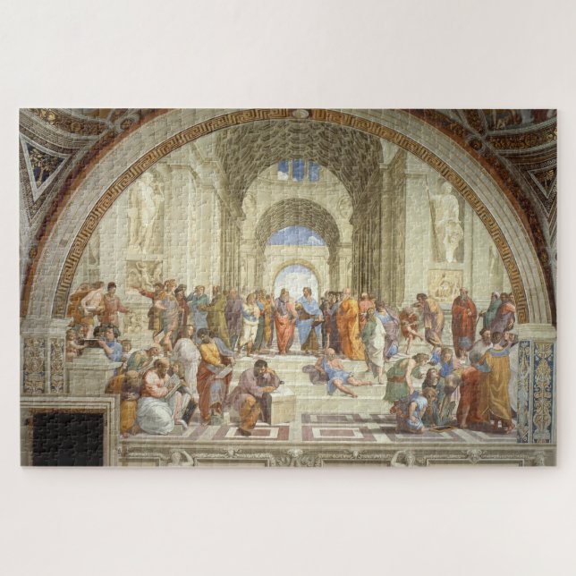The School of Athens: Renaissance by Raphael  Jigsaw Puzzle (Horizontal)